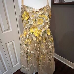 JessaKae Floral Kids Dress - Yellow and Cream